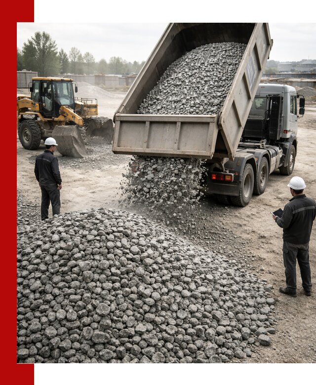 Доставка гранитного щебня фракции 20-40 в Сердобске