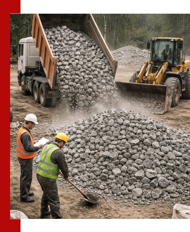 Гранитный щебень фракция 70-150 доставка в Сердобске