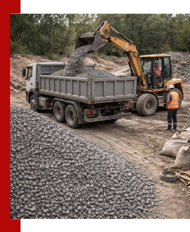 Доставка гравийного щебня в Сердобске оптом и в розницу