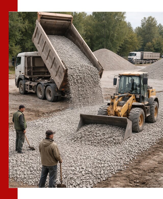 Купить гравийный щебень фракция 20-40 в Сердобске с доставкой