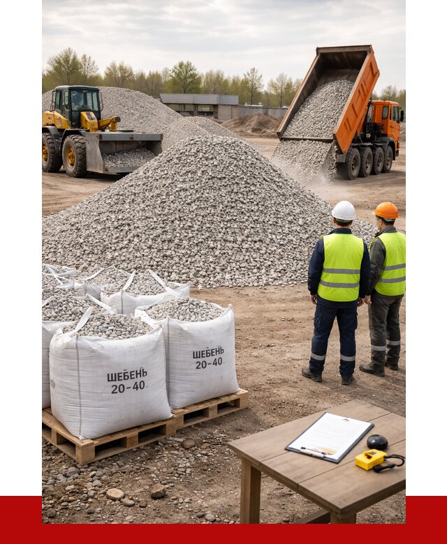 Известняковый щебень 20-40 в Сердобске от 2123 р. ПРОНЕРУДСрд