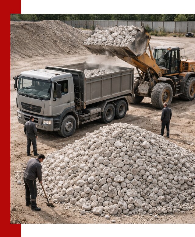 Известняковый щебень фракция 70–150 с доставкой в Сердобске