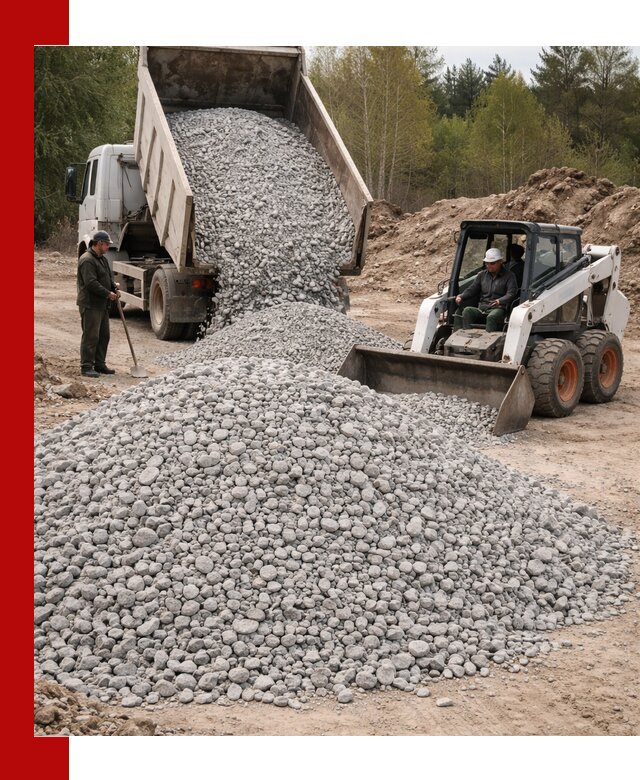 Доставка доломитового щебня в Сердобске напрямую от карьера