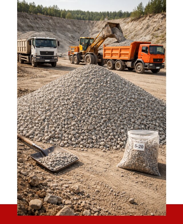 Доломитовый щебень фр. 5-20 в Сердобске от 4247 р. | ПРОНЕРУДСрд