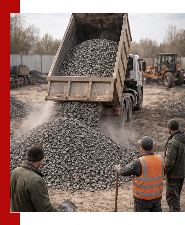 Доставка шлакового щебня в удобные сроки по выгодной цене в Сердобске