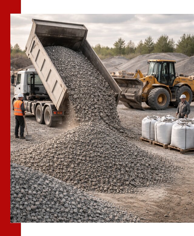Бетонный щебень фракция 5–20 с доставкой в Сердобске