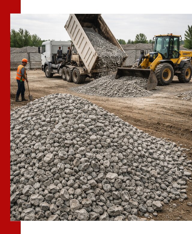 Доставка бетонного щебня фракции 40-70 в Сердобске