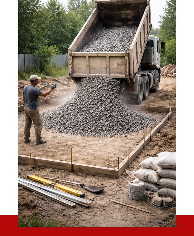 Купить щебень для фундамента в Сердобске от 4550 р. | ПРОНЕРУДСрд