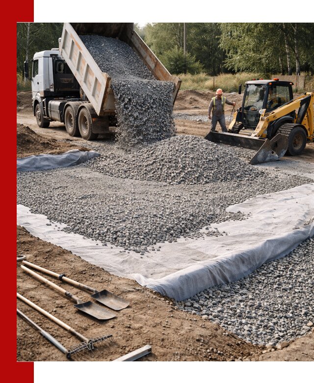 Щебень для фундамента с доставкой в Сердобске