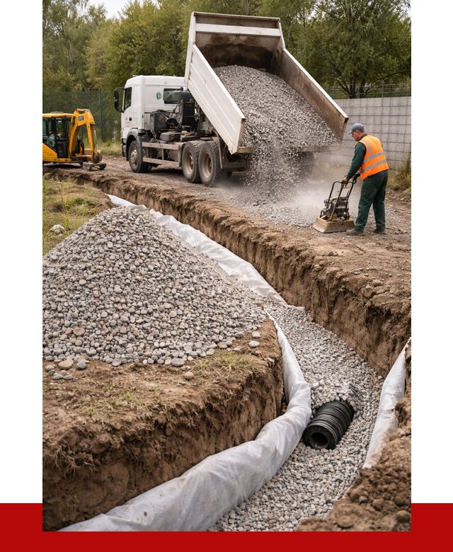 Щебень для дренажа в Сердобске от 1871 р., ПРОНЕРУДСрд доставка