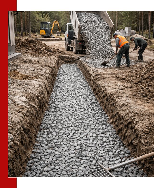 Щебень для дренажа с доставкой в Сердобске высокого качества