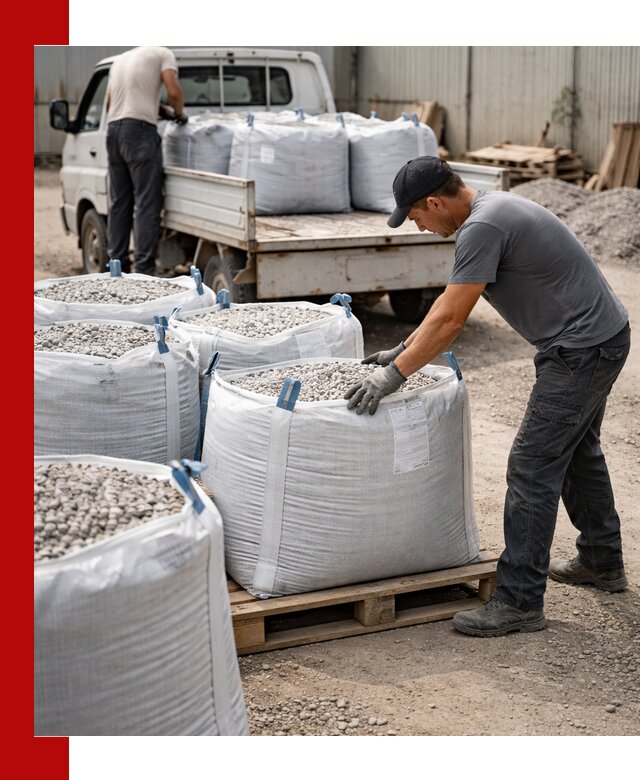 Доставка щебня в мешках по выгодным ценам в Сердобске