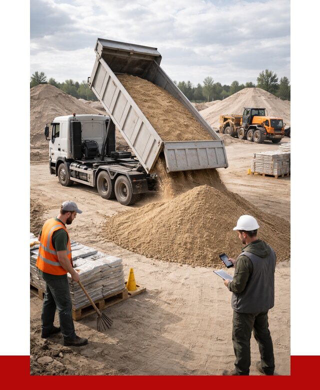 Карьерный песок с доставкой в Сердобске от 3640 р. ПРОНЕРУДСрд