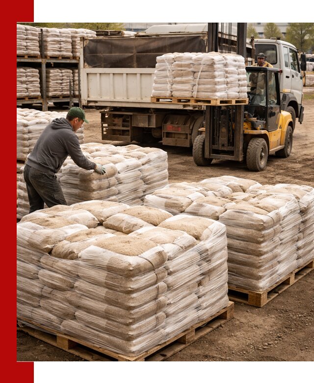 Карьерный песок в мешках с доставкой в Сердобске