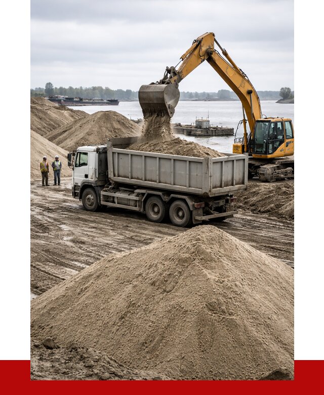 Купить речной песок навалом в Сердобске от 1820 р., ПРОНЕРУДСрд