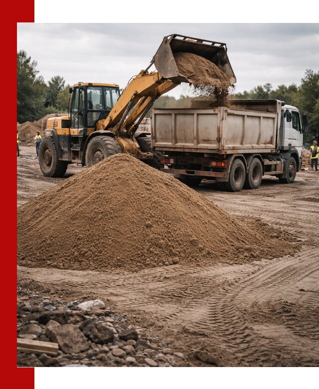 Доставка речного песка навалом в Сердобске быстро и выгодно