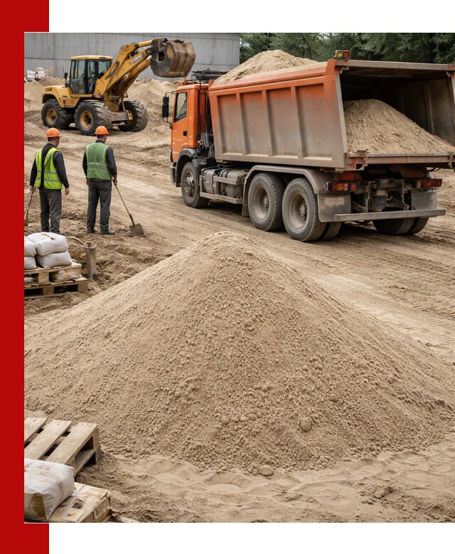 Доставка и продажа мытого речного песка в Сердобске