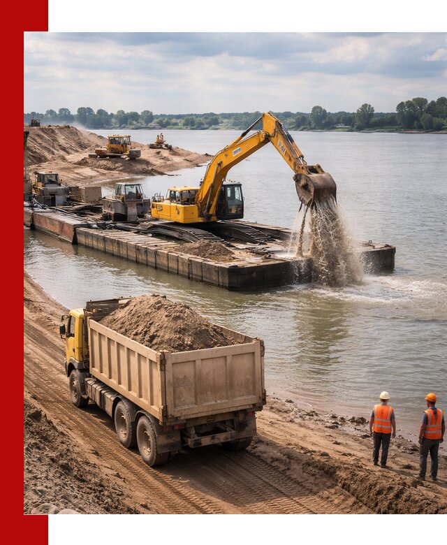 Намывной песок с доставкой в Сердобске оптом и в розницу