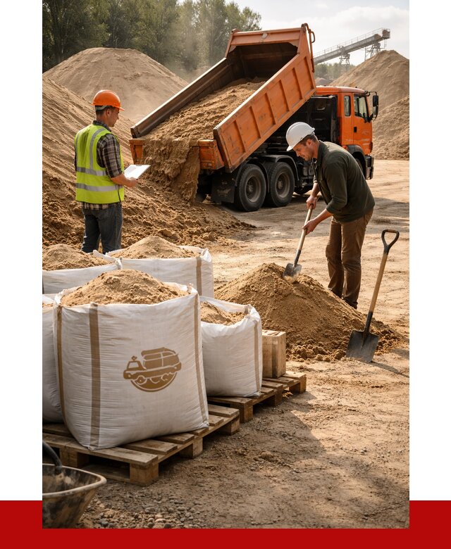 Строительный песок в Сердобске от 2224 р. с доставкой, ПРОНЕРУДСрд