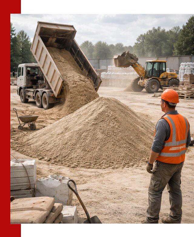 Доставка строительного песка с самосвалом в Сердобске