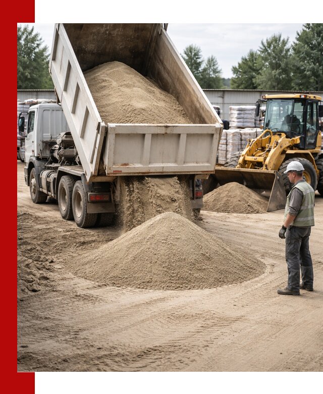 Поставка и доставка песка для бетона в Сердобске