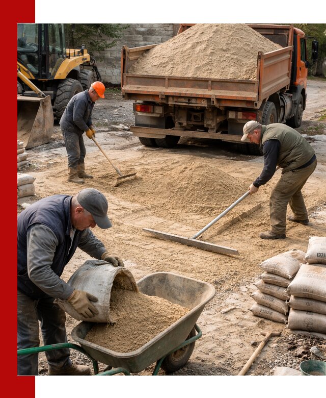 Поставка песка для стяжки в Сердобске с быстрой доставкой