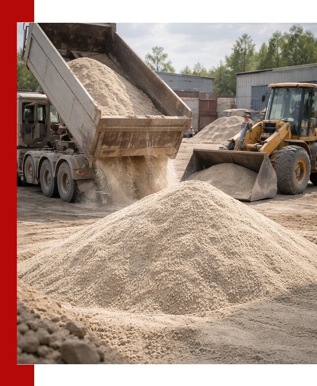 Кварцевый песок с доставкой в Сердобске для строительных работ