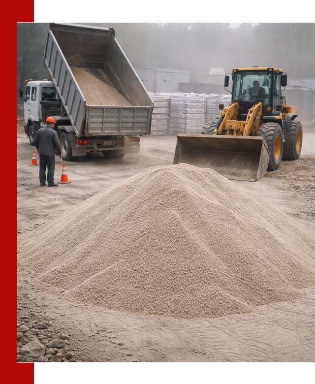 Кварцевый песок фракция 0–8 для стройработ в Сердобске