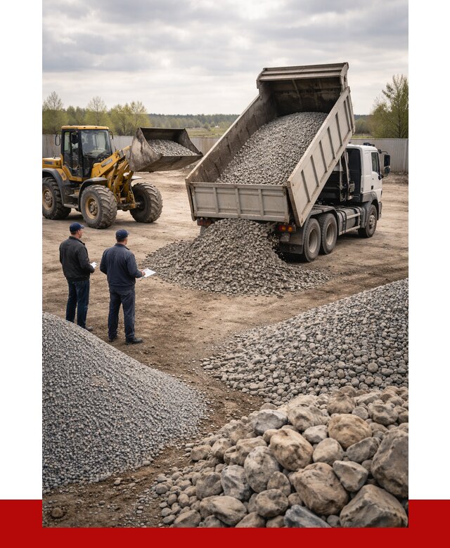 Гравий и камень с доставкой в Сердобске от 4247 р. - ПРОНЕРУДСрд