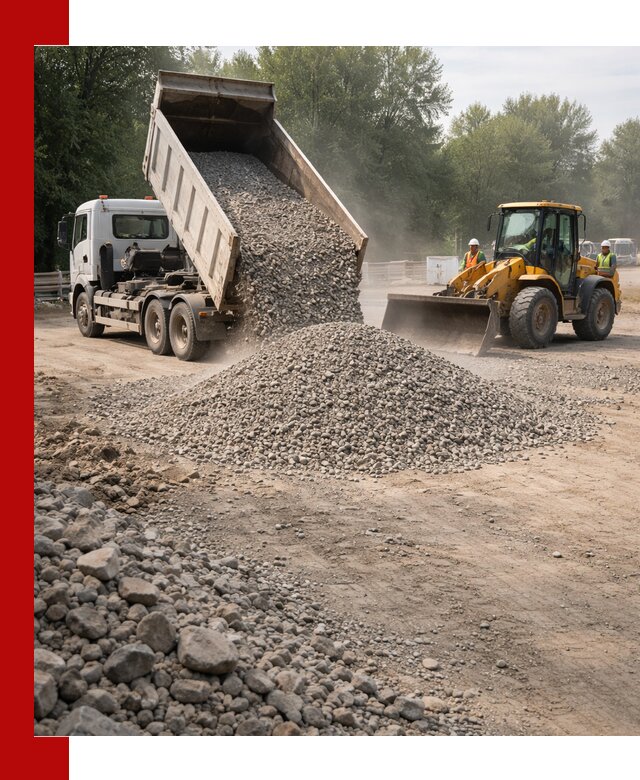 Гравий фракция 5–20 доставка в Сердобске оптом и в розницу
