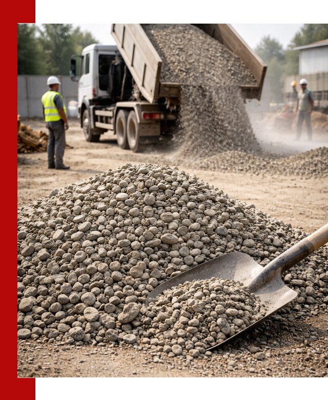 Доставка гравия фракции 20-40 в Сердобске с самосвалами