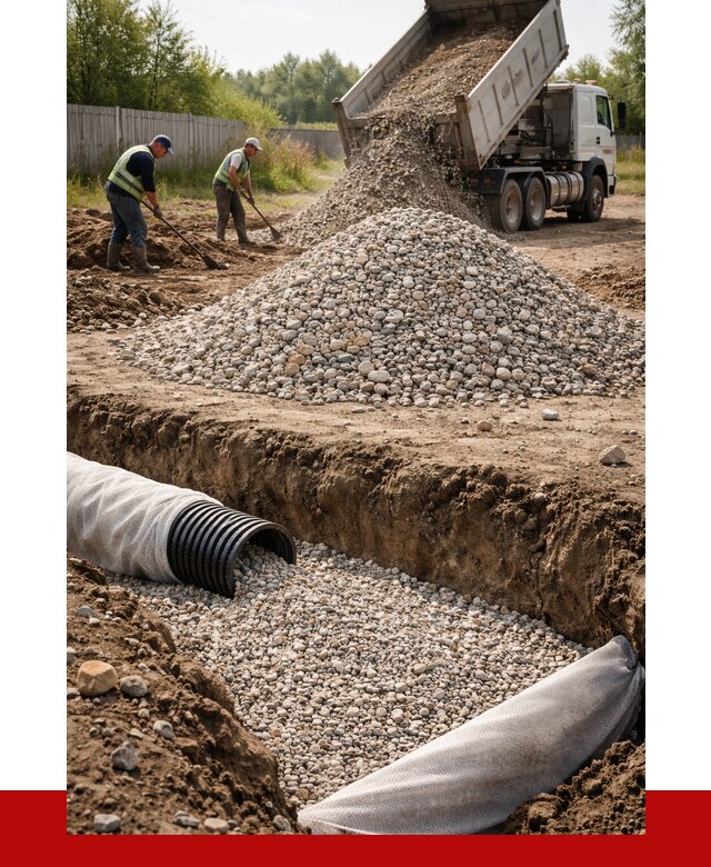 Гравий для дренажа в Сердобске от 2224 р., доставка ПРОНЕРУДСрд