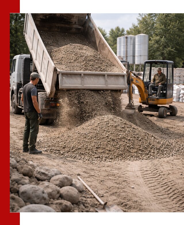 Доставка ПГС С3 в Сердобске самосвалами и миксерами
