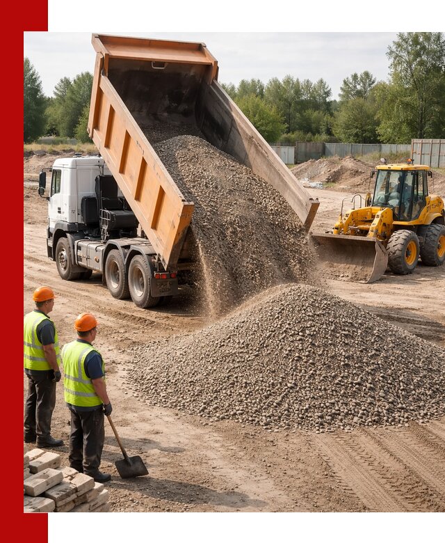 Доставка щебёночно-песчаной смеси ЩПС С7 в Сердобске