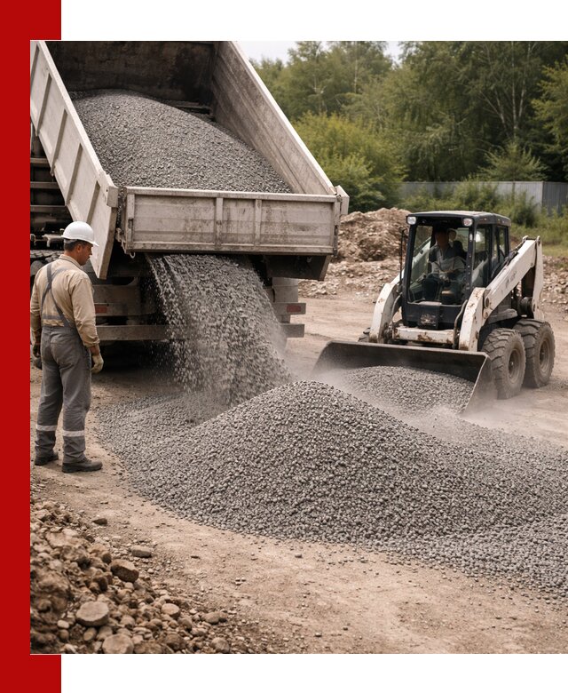 Доставка гравийного отсева 0-5 в Сердобске оптом и в розницу