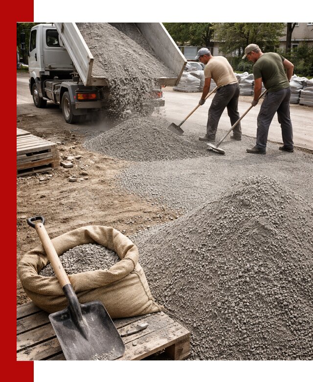 Отсев для тротуарной плитки в Сердобске — доставка и укладка