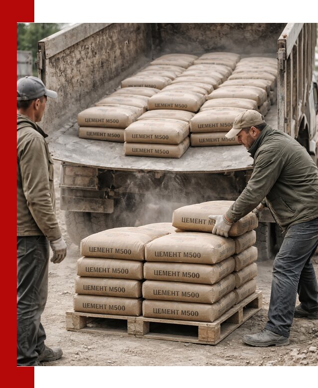 Цемент М500 с доставкой самосвалом в Сердобске