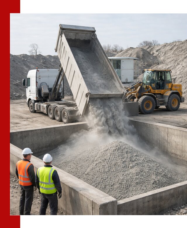 Доставка цемента навалом в Сердобске крупными партиями