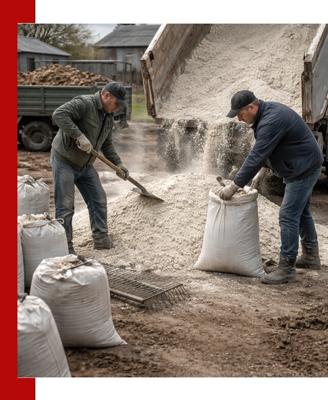 Доставка извести пушонки в Сердобске оптом и мелким оптом