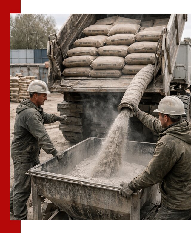 Доставка цемента М400 в Сердобске оптом и в розницу