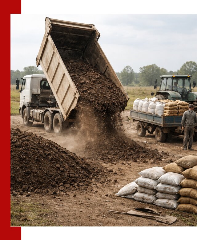 Доставка грунта и удобрений оптом в Сердобске для сельхоз и строительства
