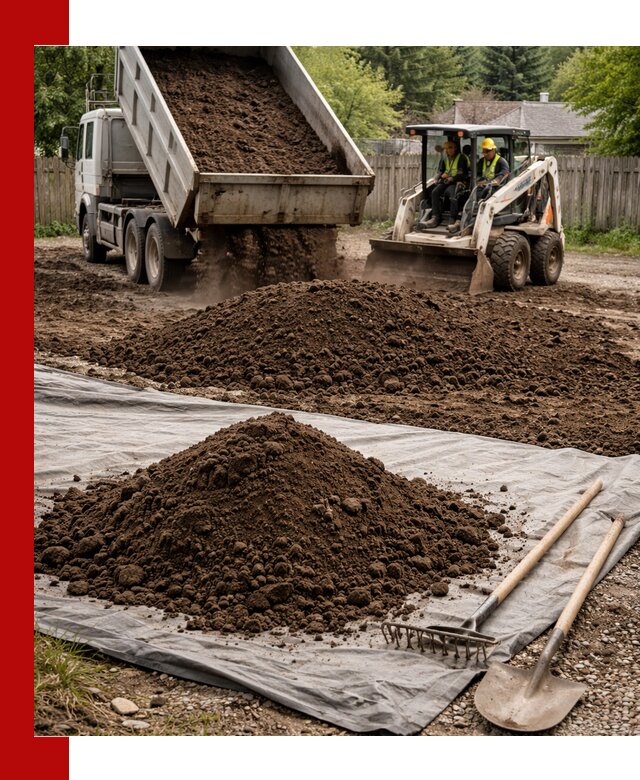 Грунт для отсыпки участка с доставкой в Сердобске