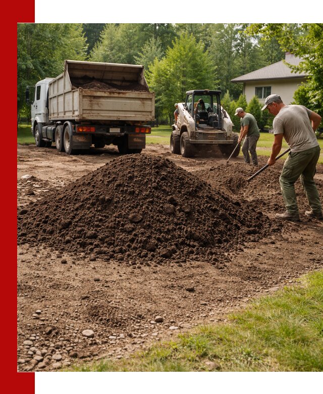 Доставка и укладка грунта для газона в Сердобске