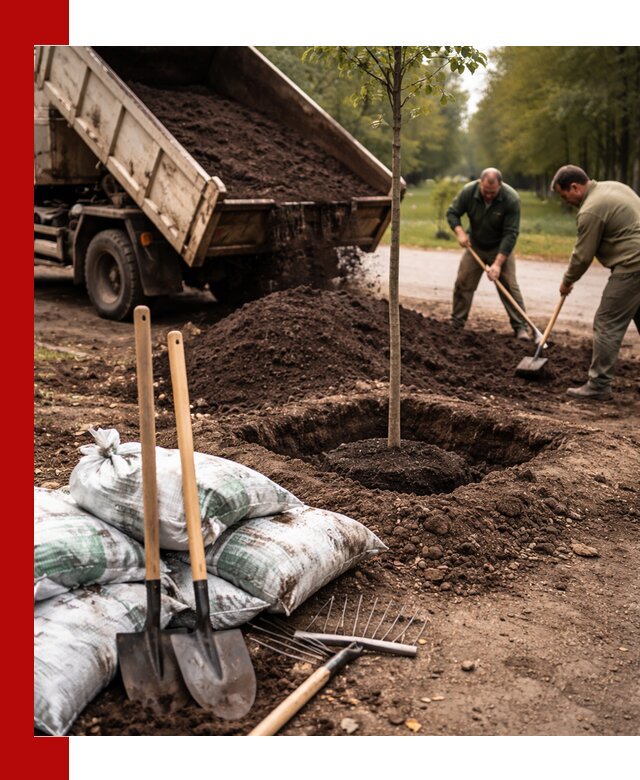 Грунт для посадки деревьев в Сердобске — доставка и подготовка почвы