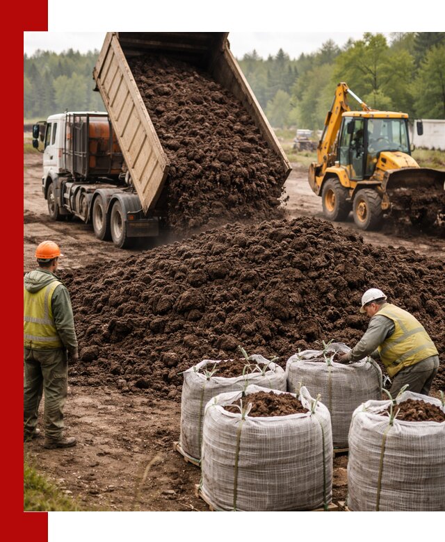 Доставка нейтрального торфа в Сердобске оптом и в розницу