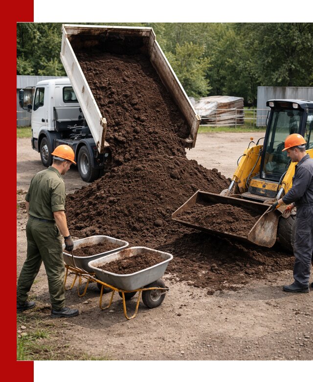 Доставка торфо-земляной смеси в Сердобске для огорода и ландшафта
