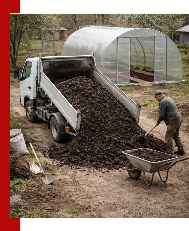 Чернозем для теплицы с доставкой в Сердобске