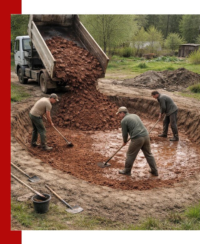 Купить качественную глину для пруда в Сердобске