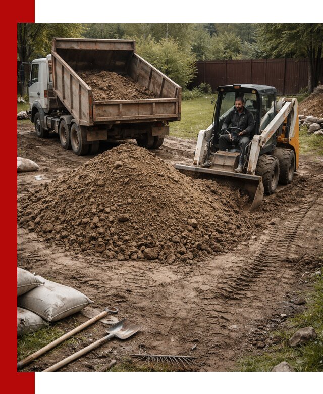 Суглинок для планировки участков в Сердобске с доставкой и выгрузкой