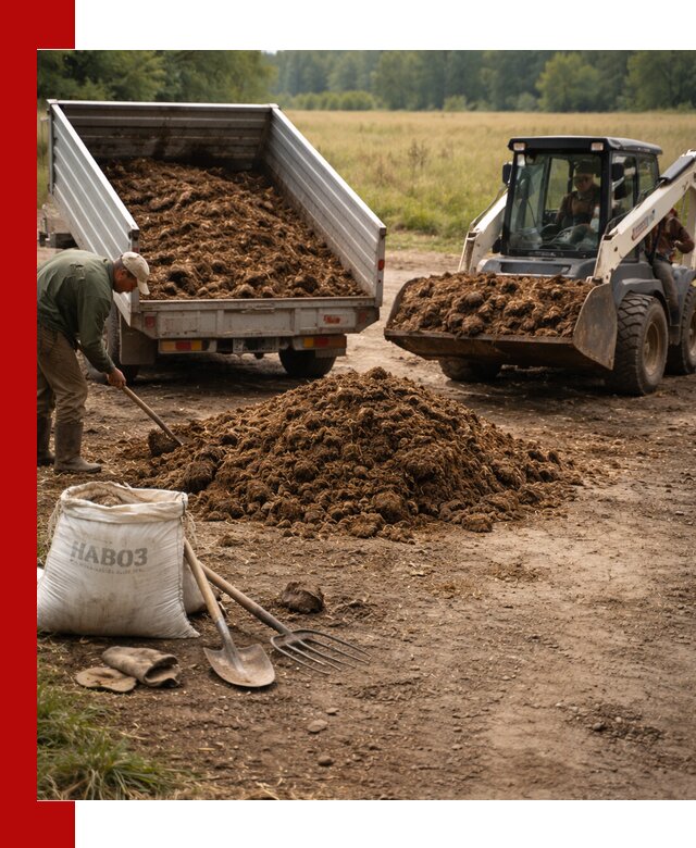 Доставка конского навоза в Сердобске с разгрузкой и доставкой на объект